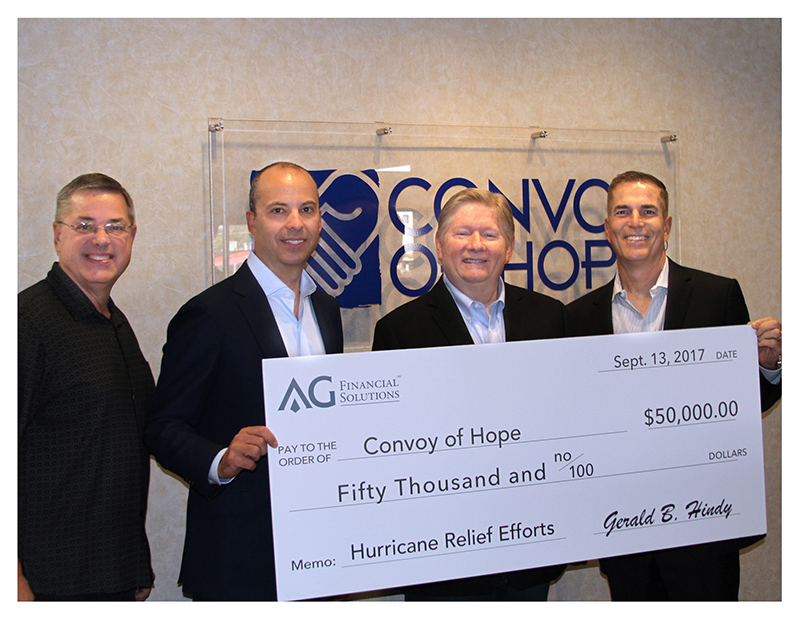 AGFinancial Donates $50,000 for Hurricane Relief
